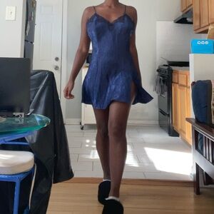 Cacique Navy Lace Chemise